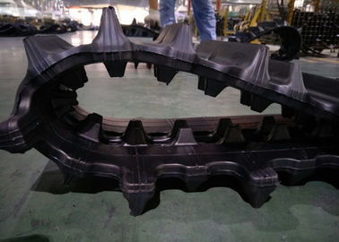 300mm العرض المستمر المطاط المسارات المطاطية لآلة قطع الأرز