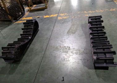 300mm العرض المستمر المطاط المسارات المطاطية لآلة قطع الأرز