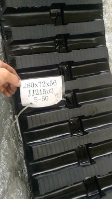 مسار مطاطي 280x72x64 قطع غيار آلات البناء حفرة حفرة مصغرة مسار مطاطي