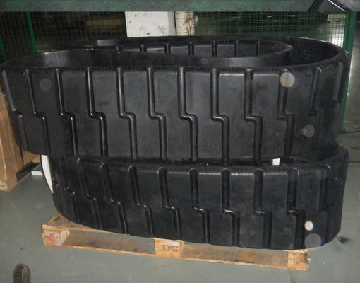 470x152.4x56 نمط ناعم أو محفور PF6110 مسارات المطاط أجزاء أرضية أسفلت مع 52 وصلة